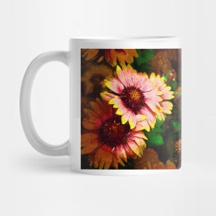 Fall Flowers In Impasto Mug